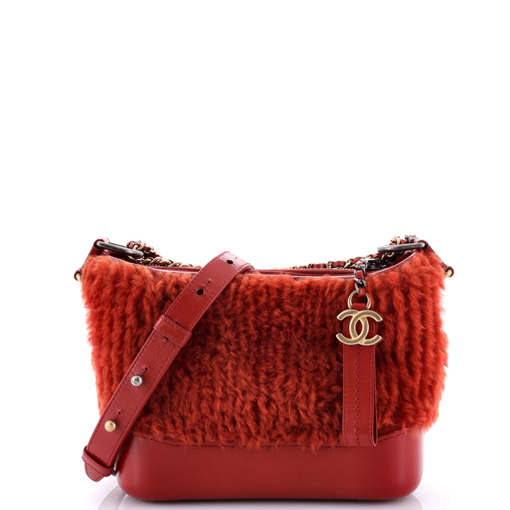 Gabrielle Hobo Shearling and Leather Small