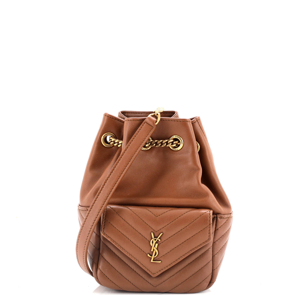 Joe Bucket Bag Matelasse Chevron Leather Mini