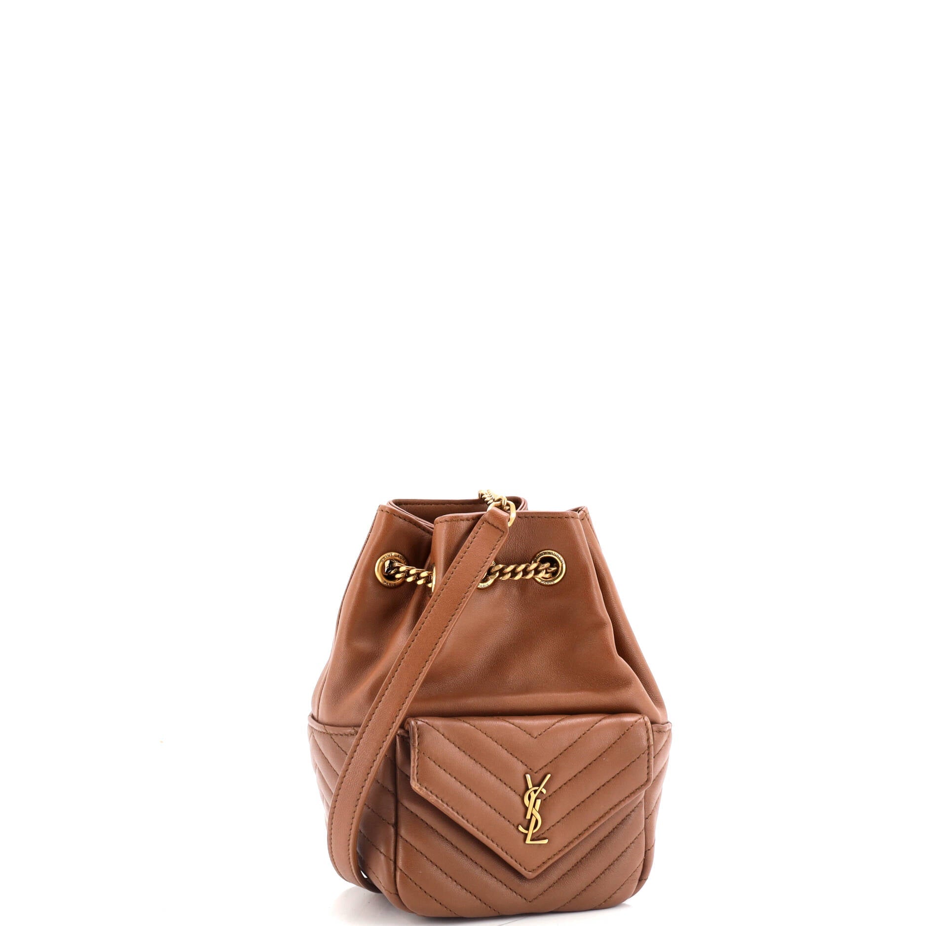Joe Bucket Bag Matelasse Chevron Leather Mini