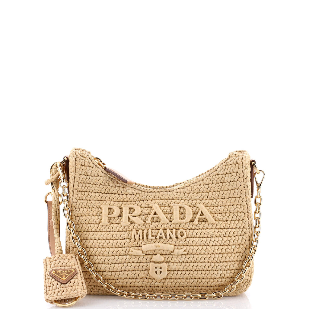 Re-Edition 2000 Shoulder Bag Raffia Mini