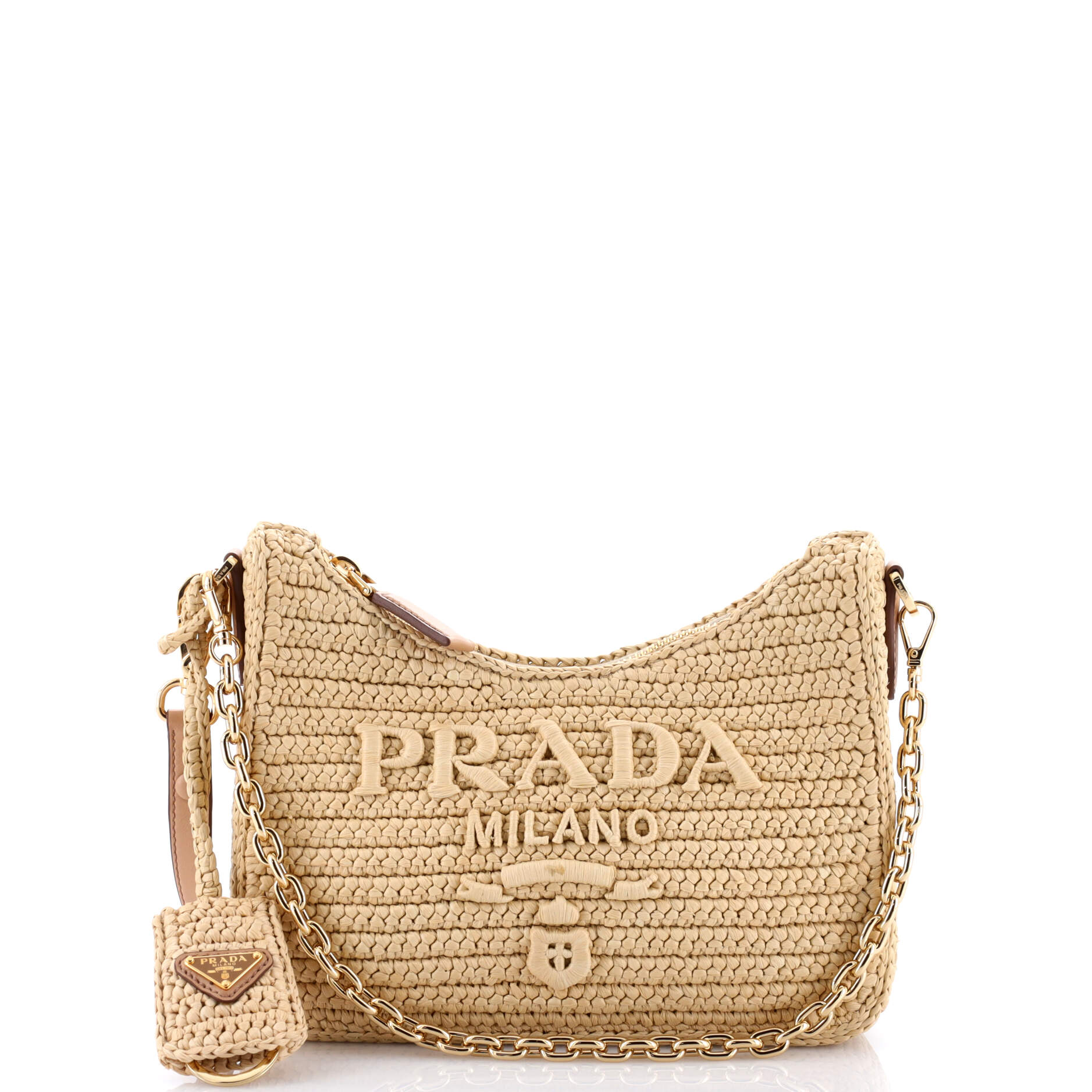 Re-Edition 2000 Shoulder Bag Raffia Mini