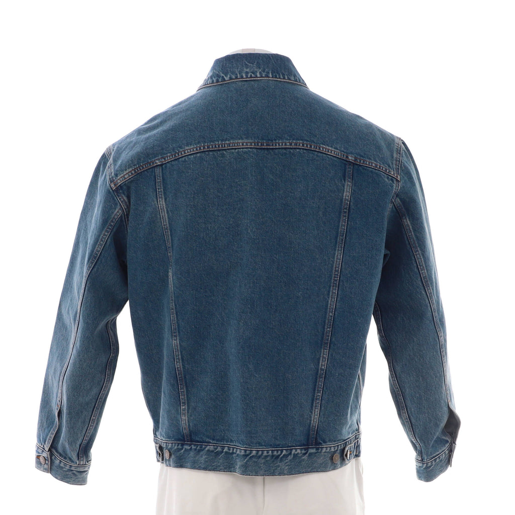 Men's Brooches Button Up Jacket Denim
