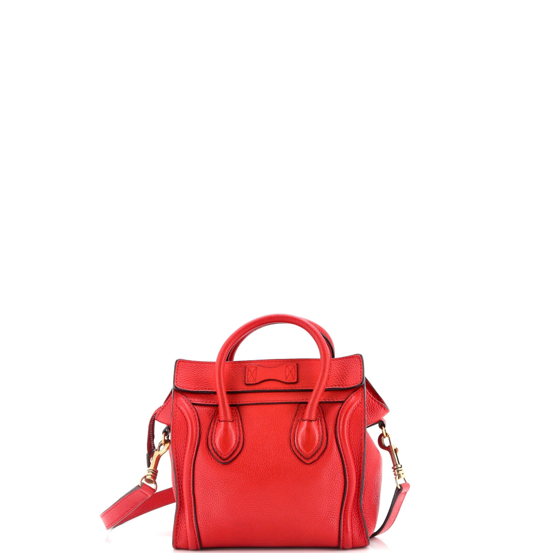 Luggage Bag Grainy Leather Nano