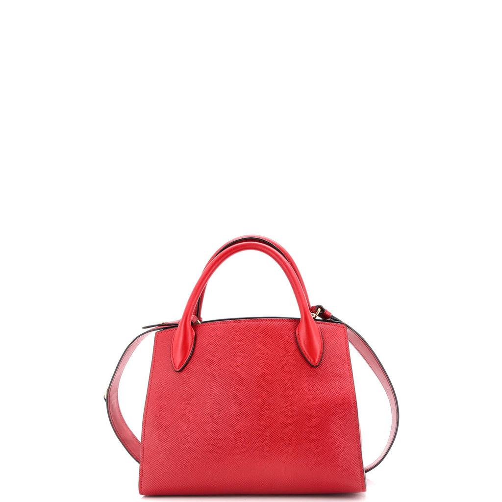 Monochrome Tote Saffiano with City Calf Small