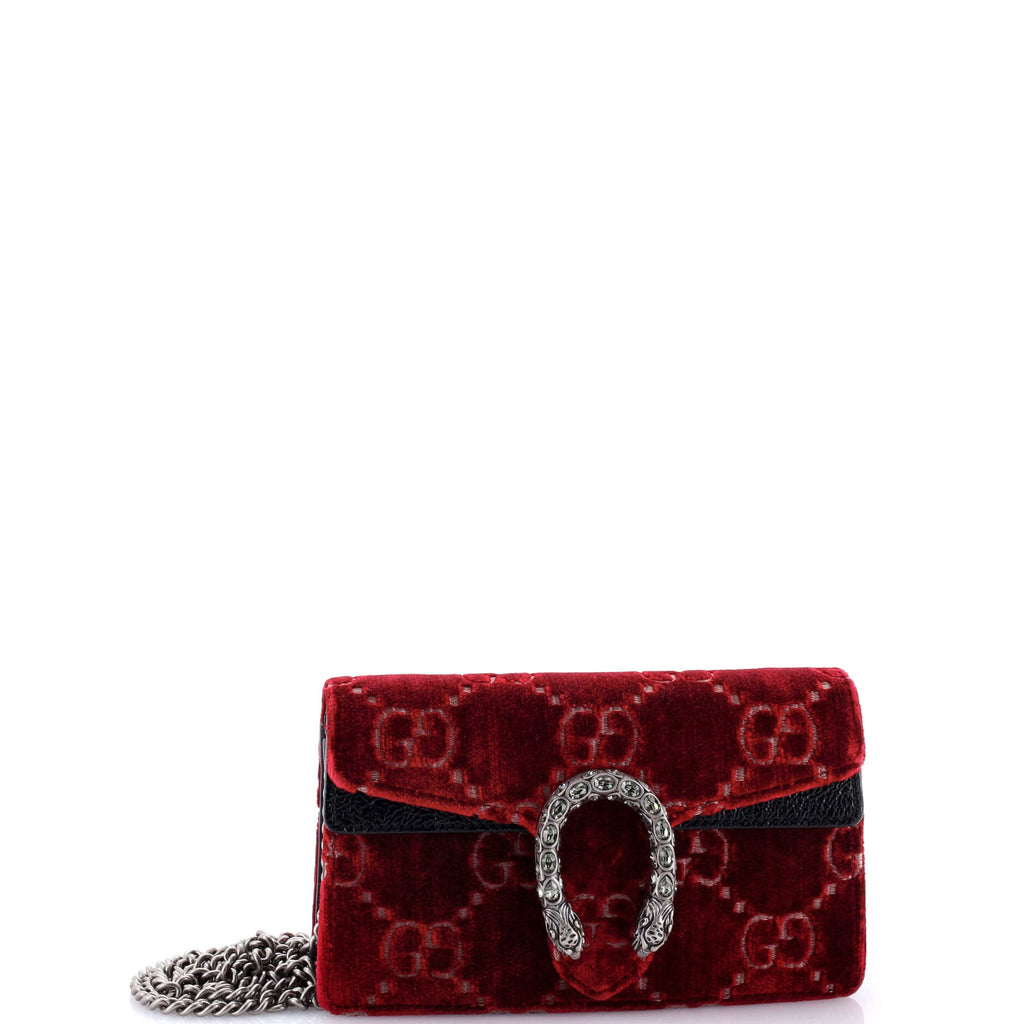 Dionysus Bag GG Velvet Super Mini