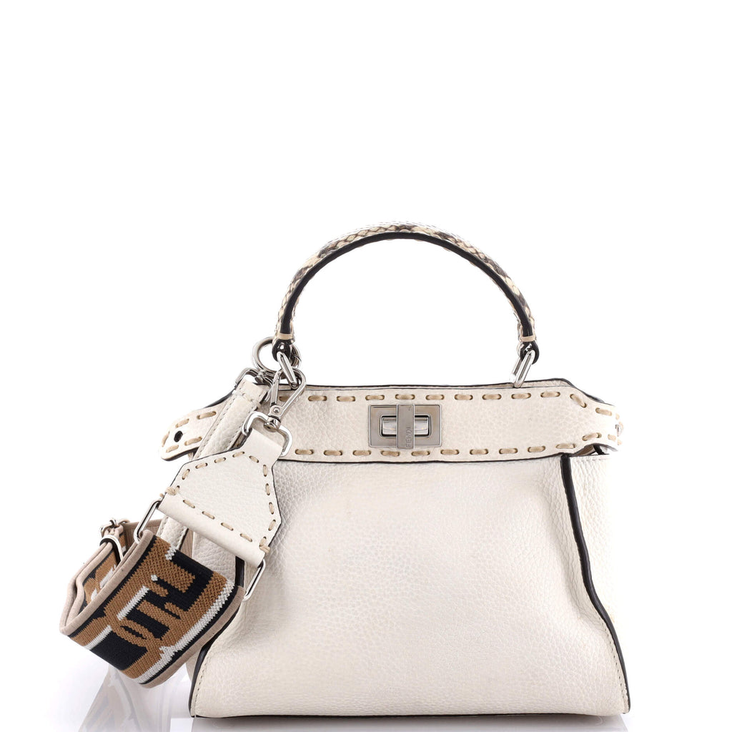Selleria Peekaboo Bag Leather with Python Mini