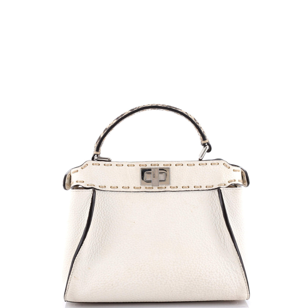 Selleria Peekaboo Bag Leather with Python Mini