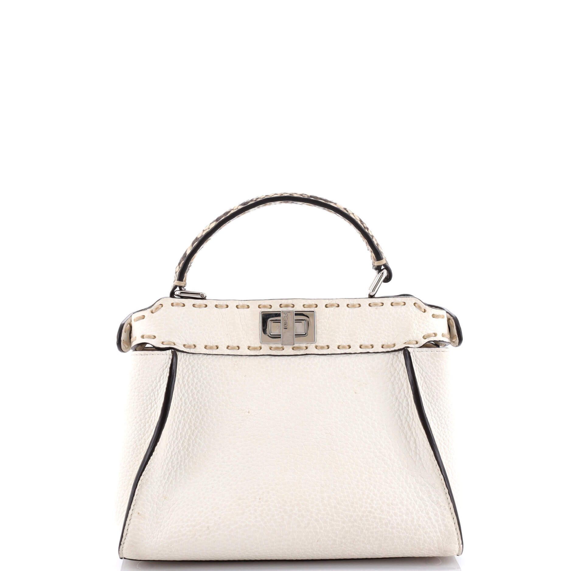 Selleria Peekaboo Bag Leather with Python Mini