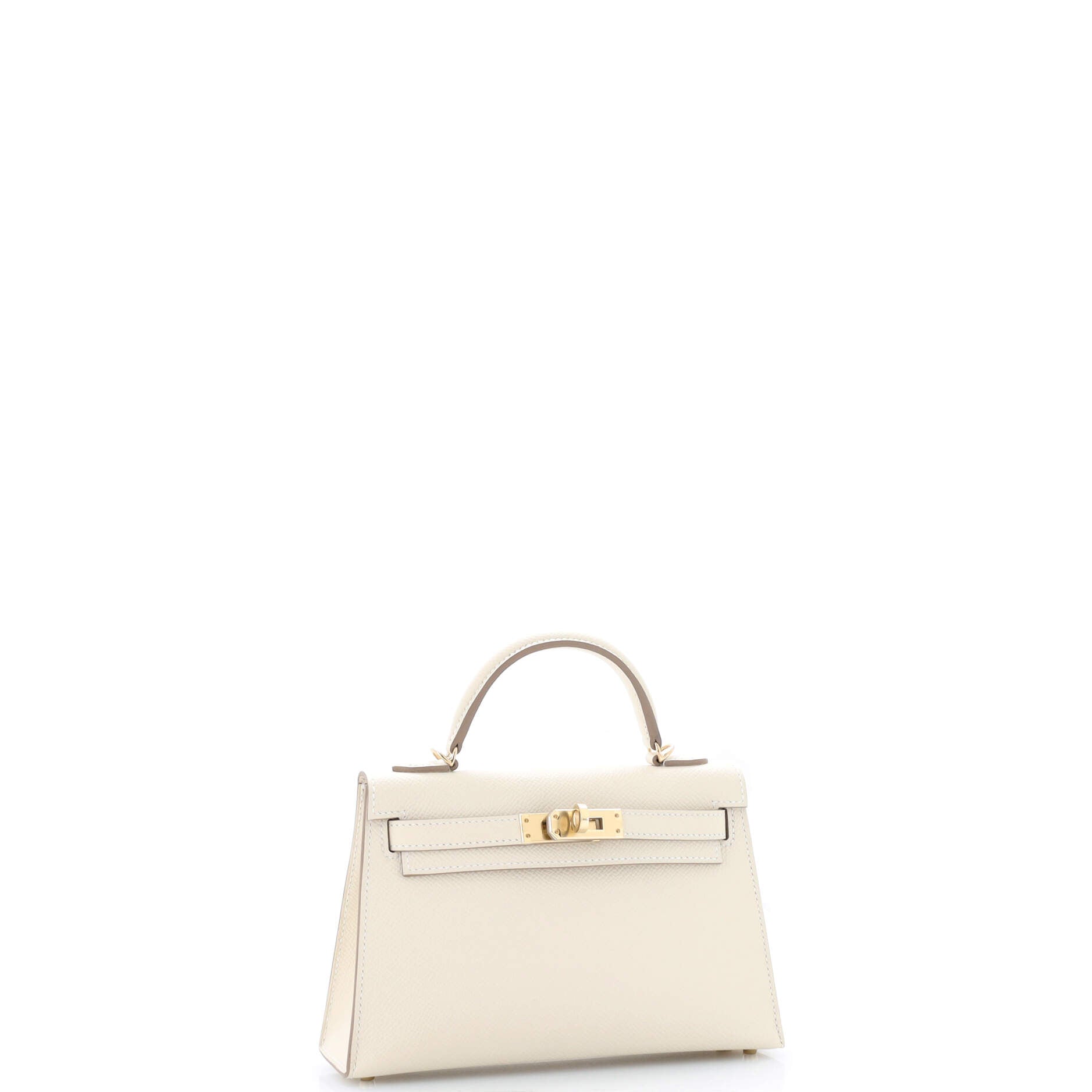 Kelly Mini II Bag Light Epsom with Gold Hardware 20