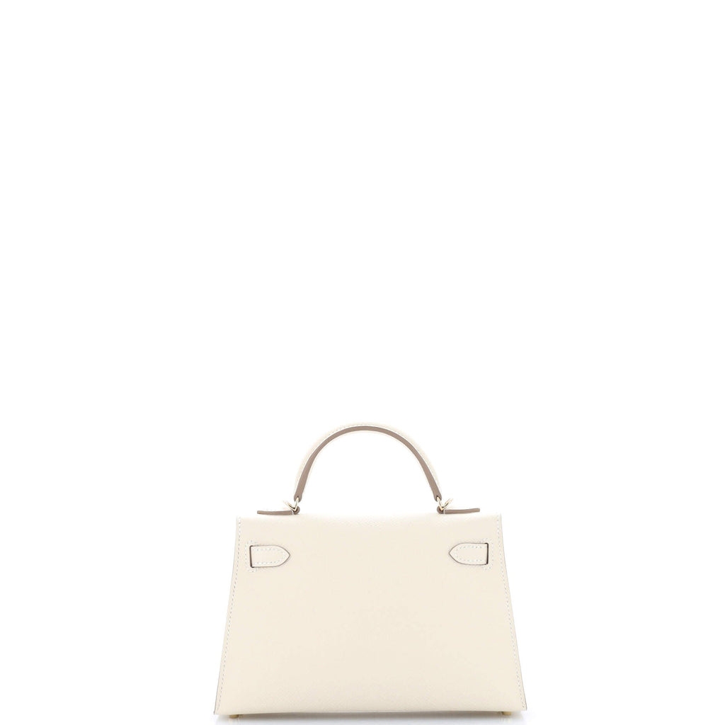 Kelly Mini II Bag Light Epsom with Gold Hardware 20