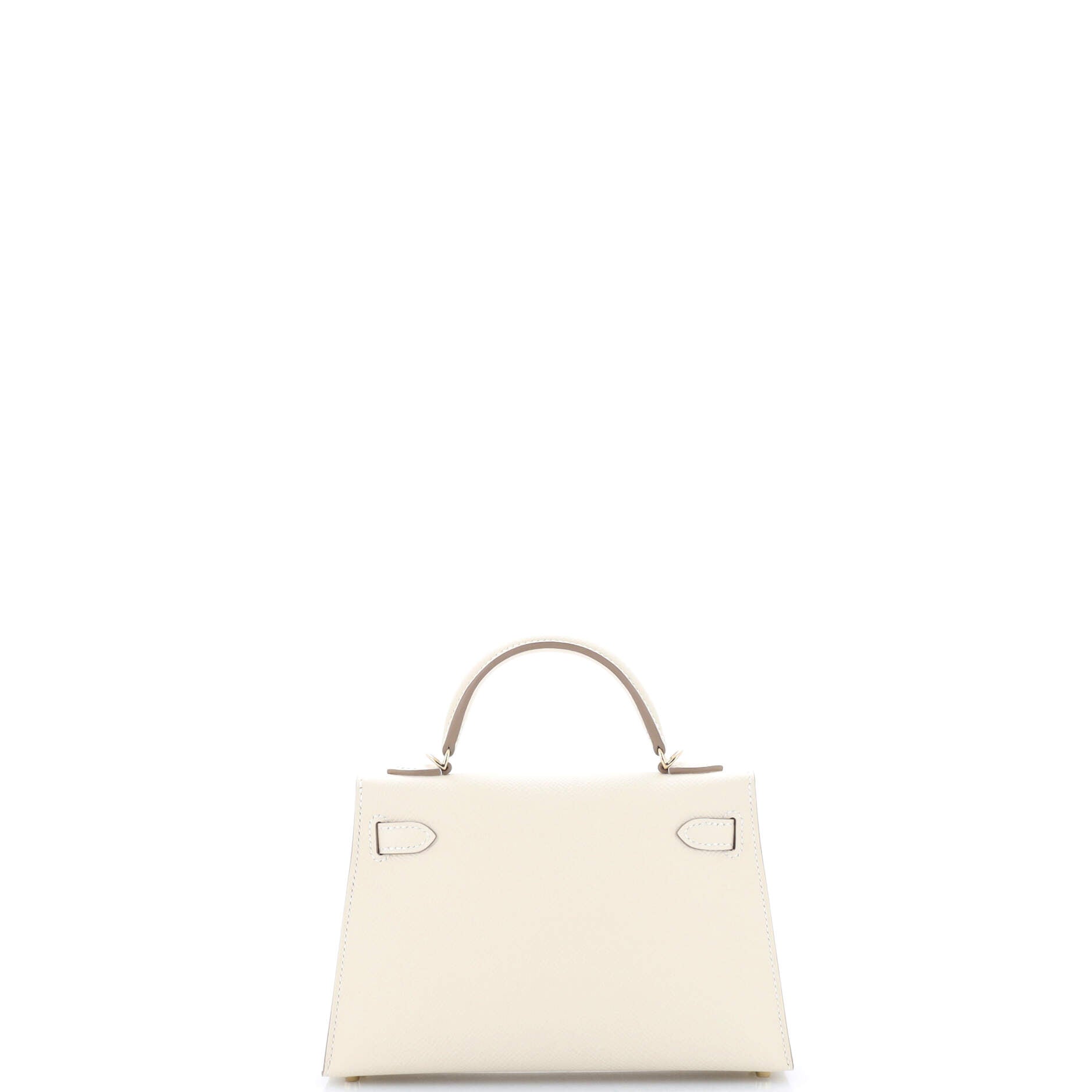 Kelly Mini II Bag Light Epsom with Gold Hardware 20