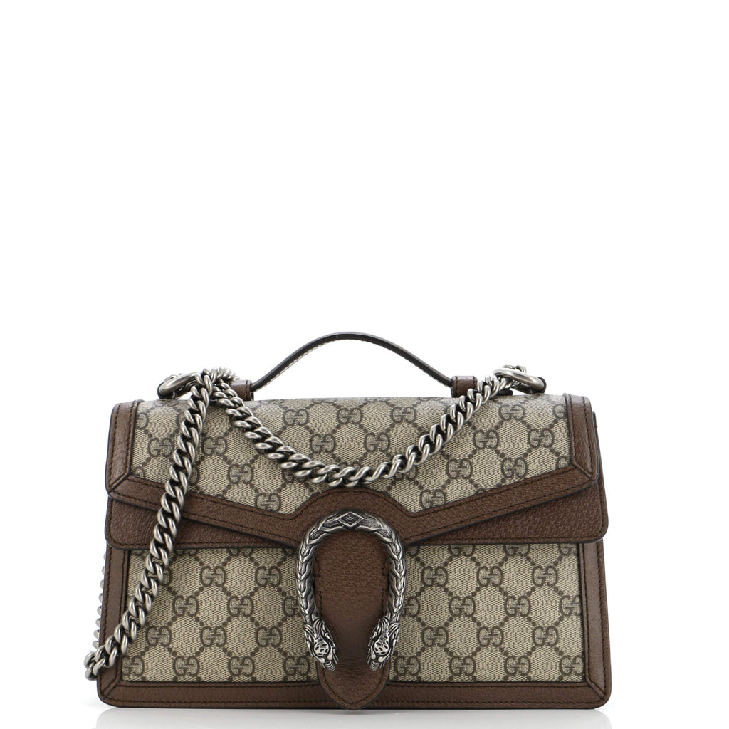 Dionysus Top Handle Chain Bag GG Coated Canvas Small