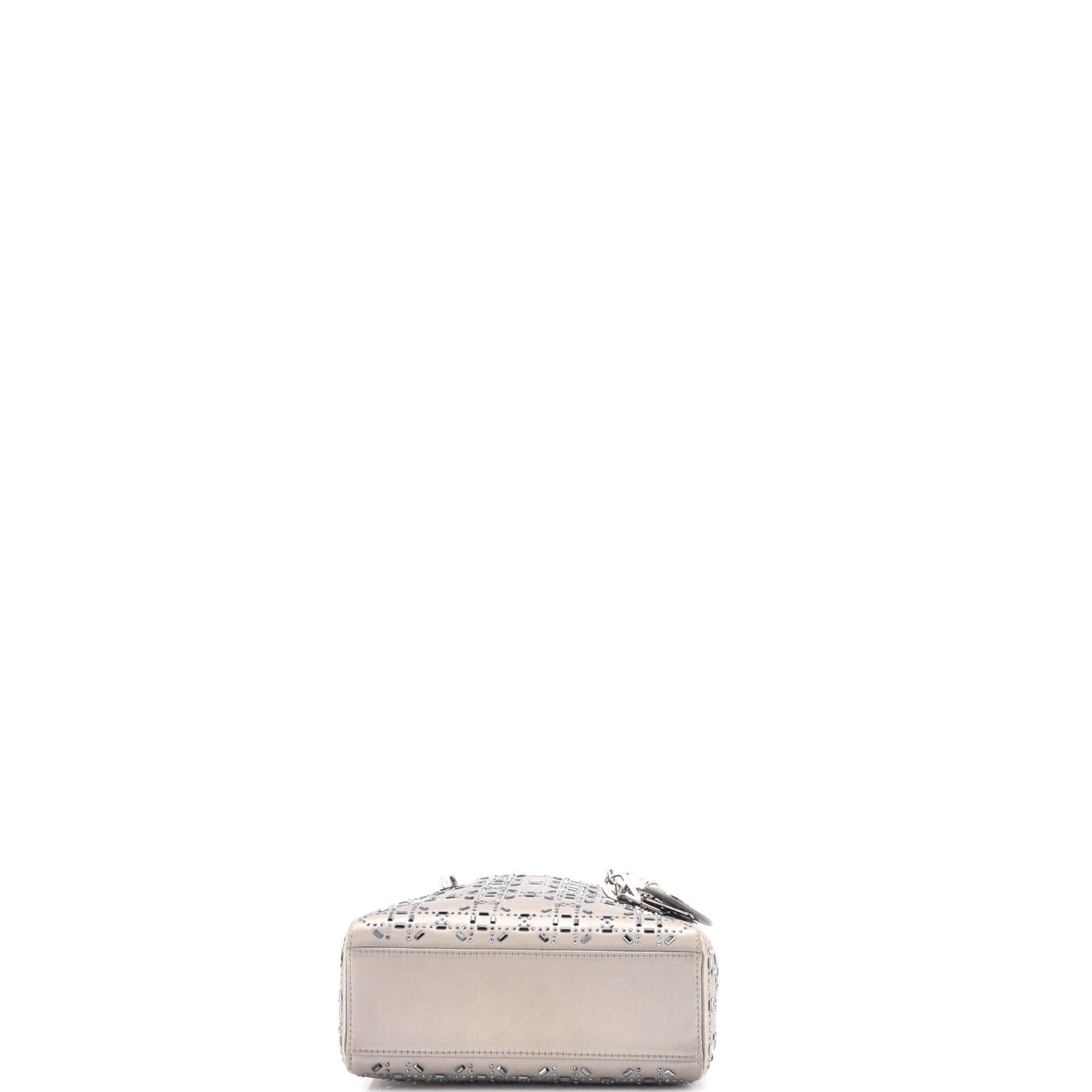 Lady Dior Bag Crystal Embellished Cannage Quilt Satin Mini