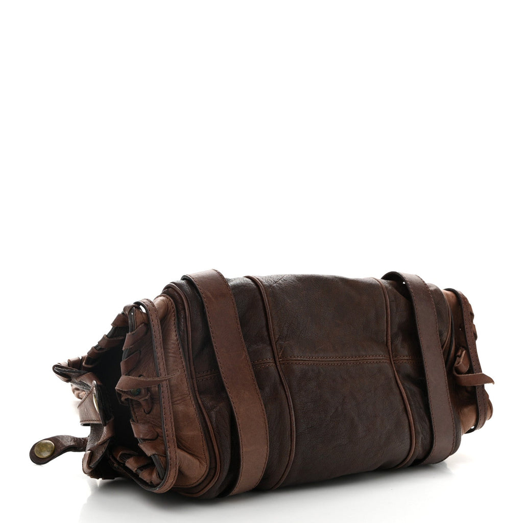 Calfskin Silverado Shoulder Bag Chocolate