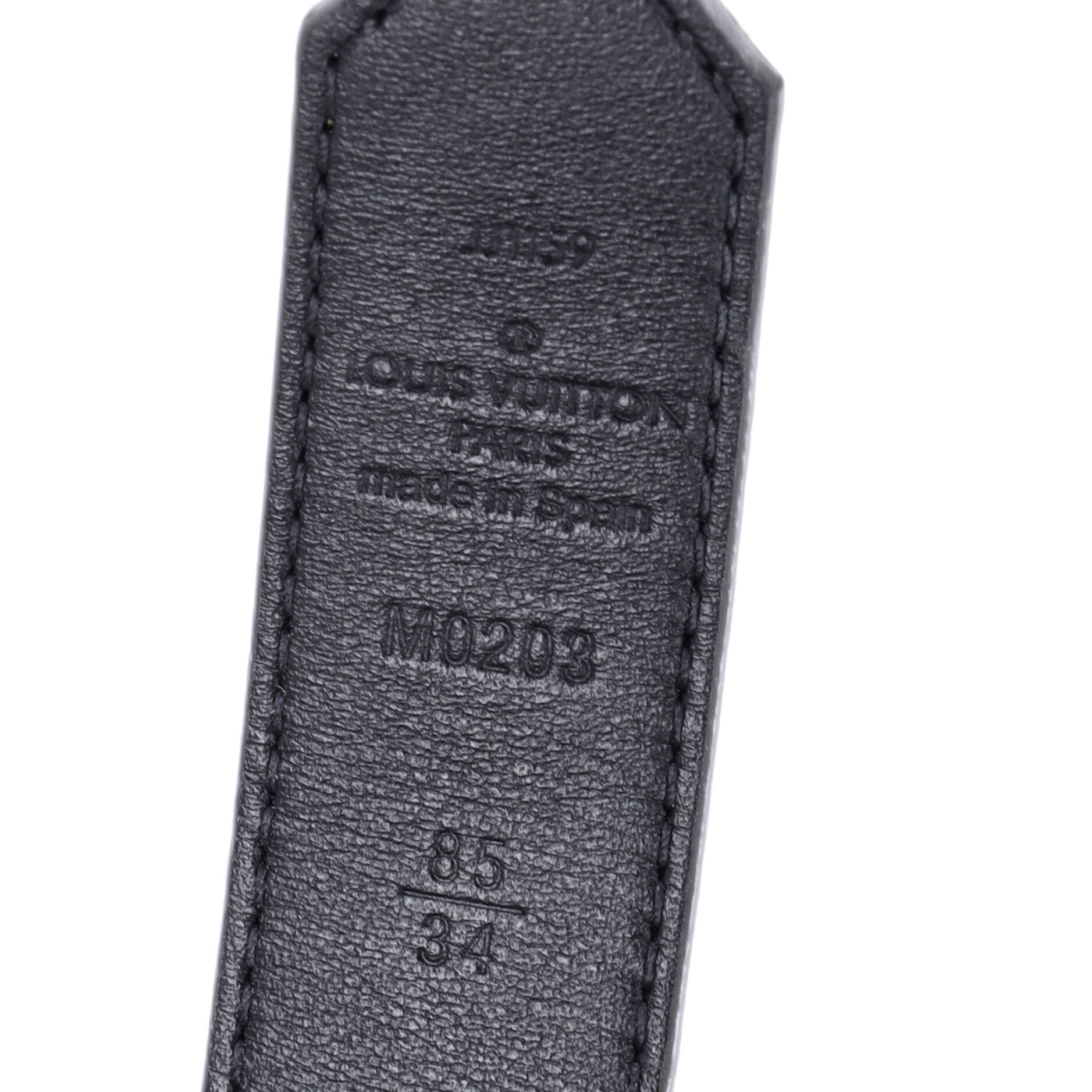 Dauphine Reversible Belt Reverse Monogram Canvas and Leather Thin 85