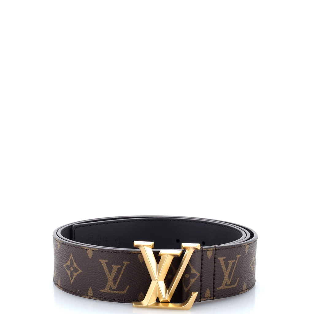 LV Pyramide Stripes Reversible Belt Monogram Canvas Wide 110