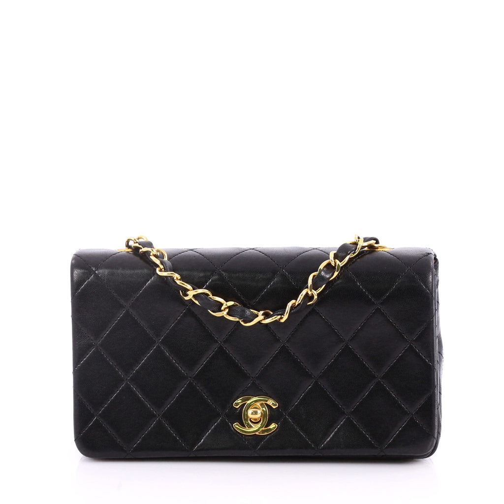Vintage Full Flap Bag Quilted Lambskin Mini