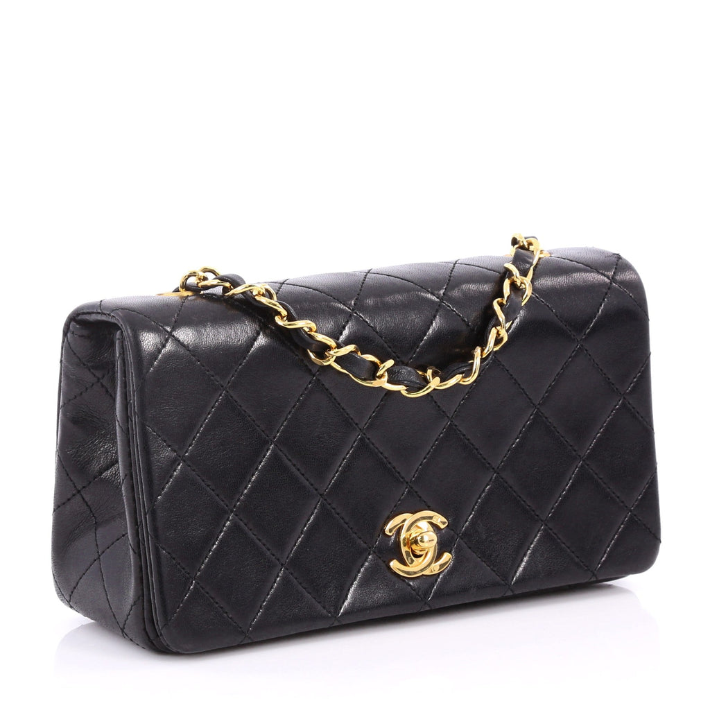 Vintage Full Flap Bag Quilted Lambskin Mini