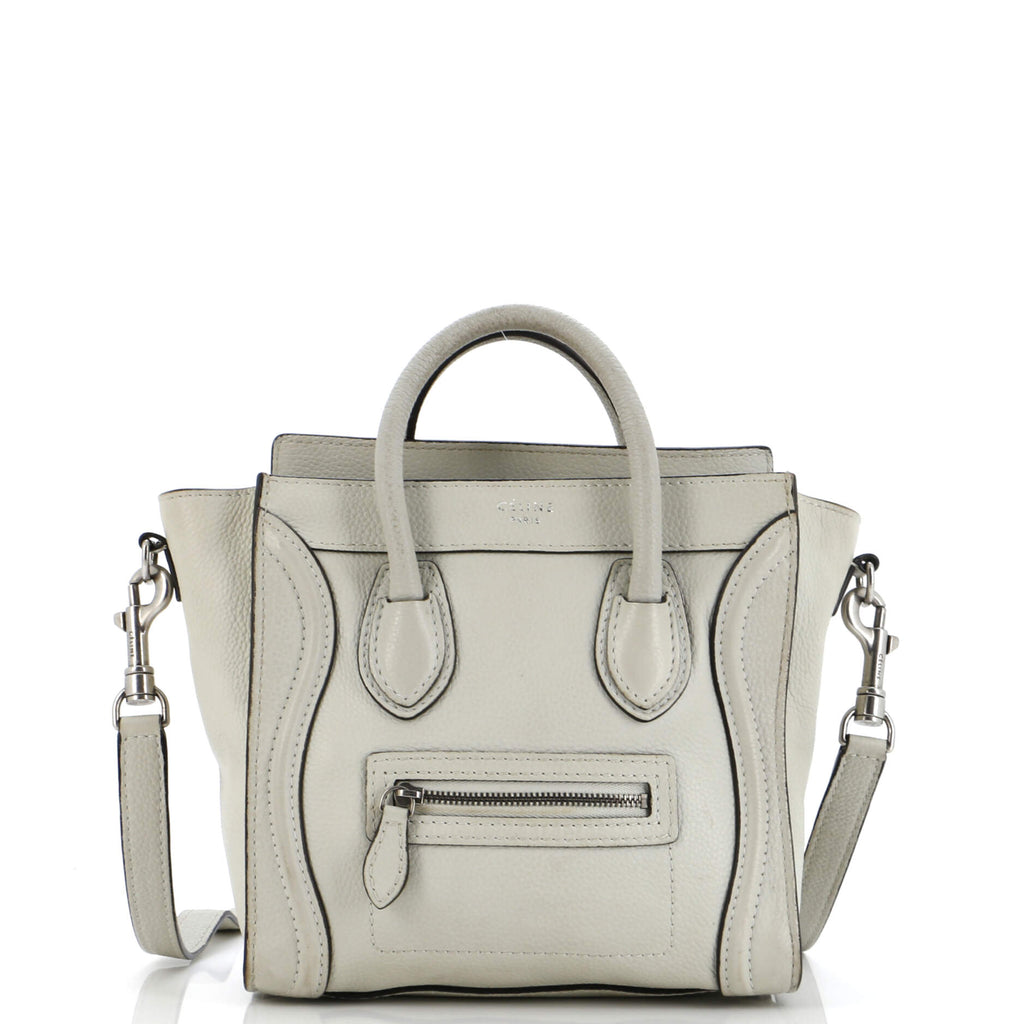 Luggage Bag Grainy Leather Nano