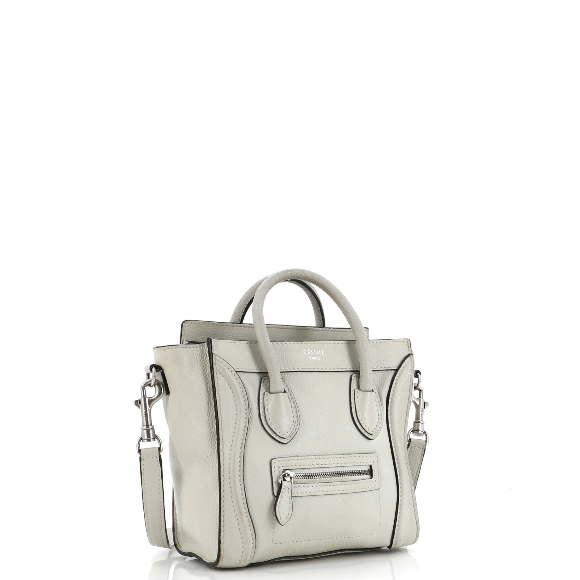 Luggage Bag Grainy Leather Nano