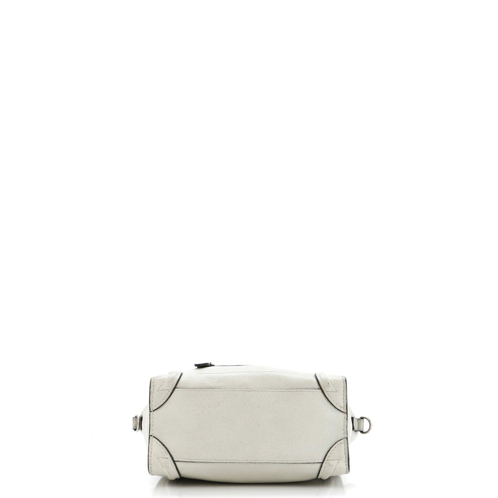 Luggage Bag Grainy Leather Nano