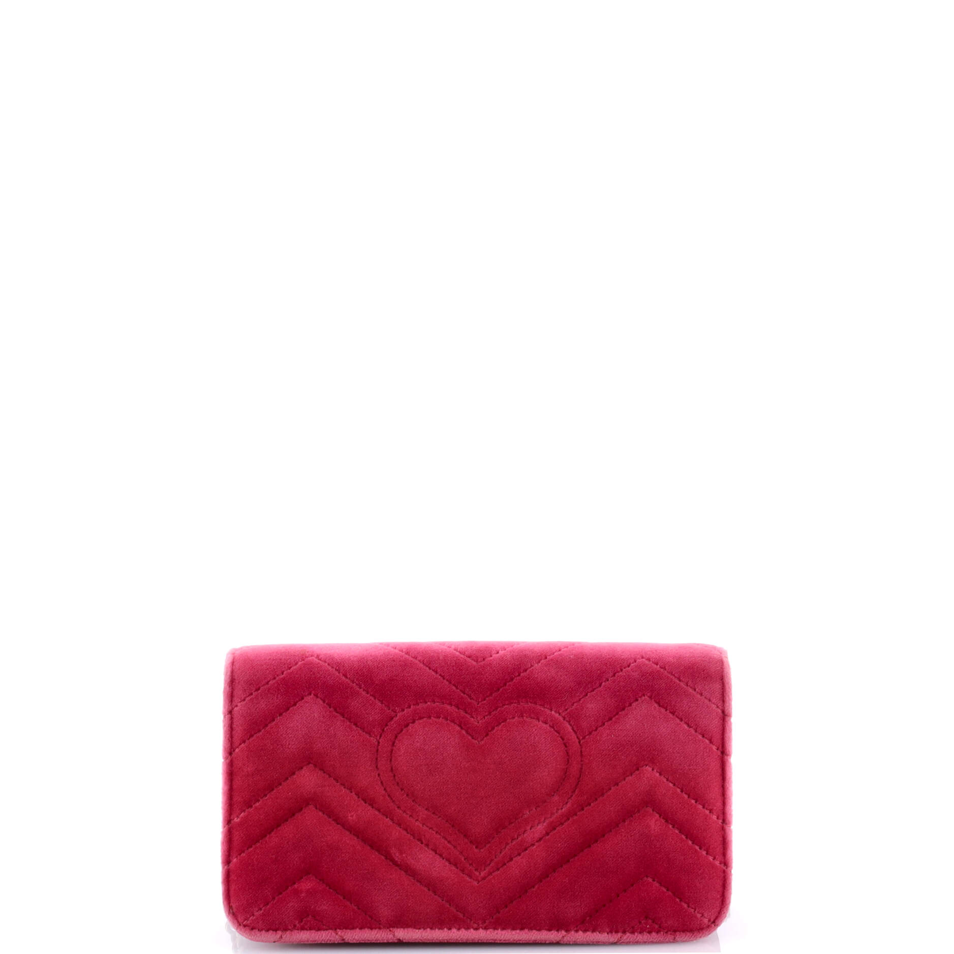 GG Marmont Chain Flap Bag Embroidered Matelasse Velvet Mini