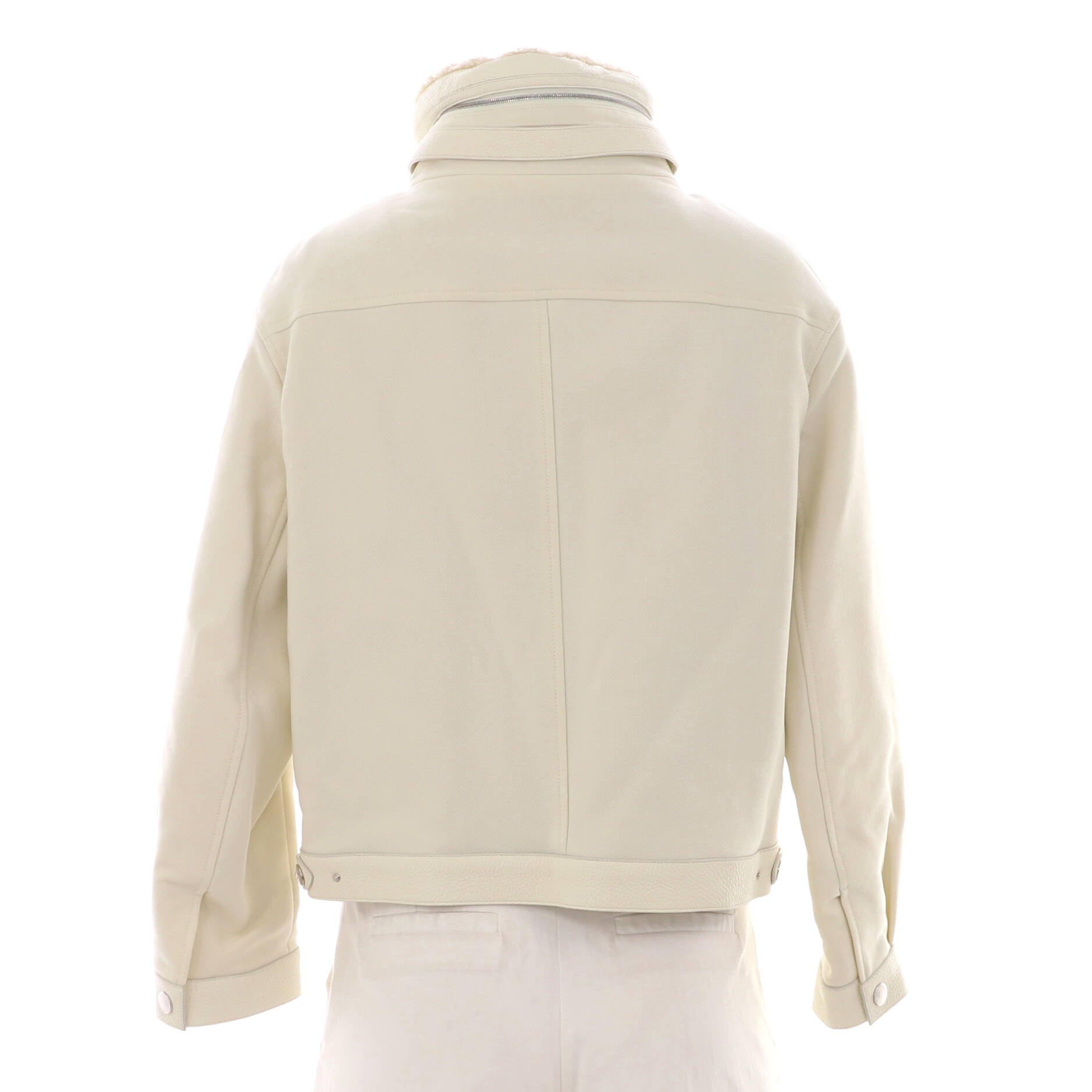 Women's Aviator Bomber Jacket Polyamide Blend with Leather and Sheepskin