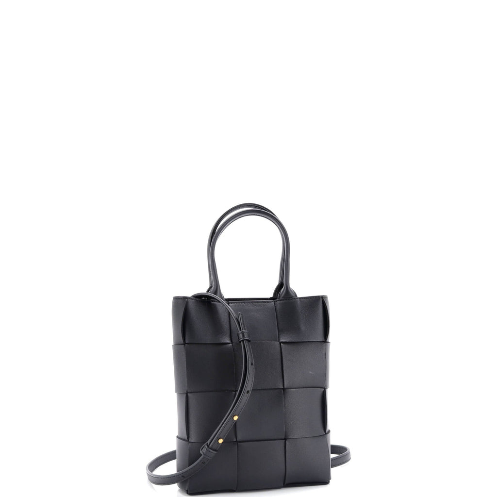 Cassette Convertible Tote Maxi Intrecciato Leather Mini