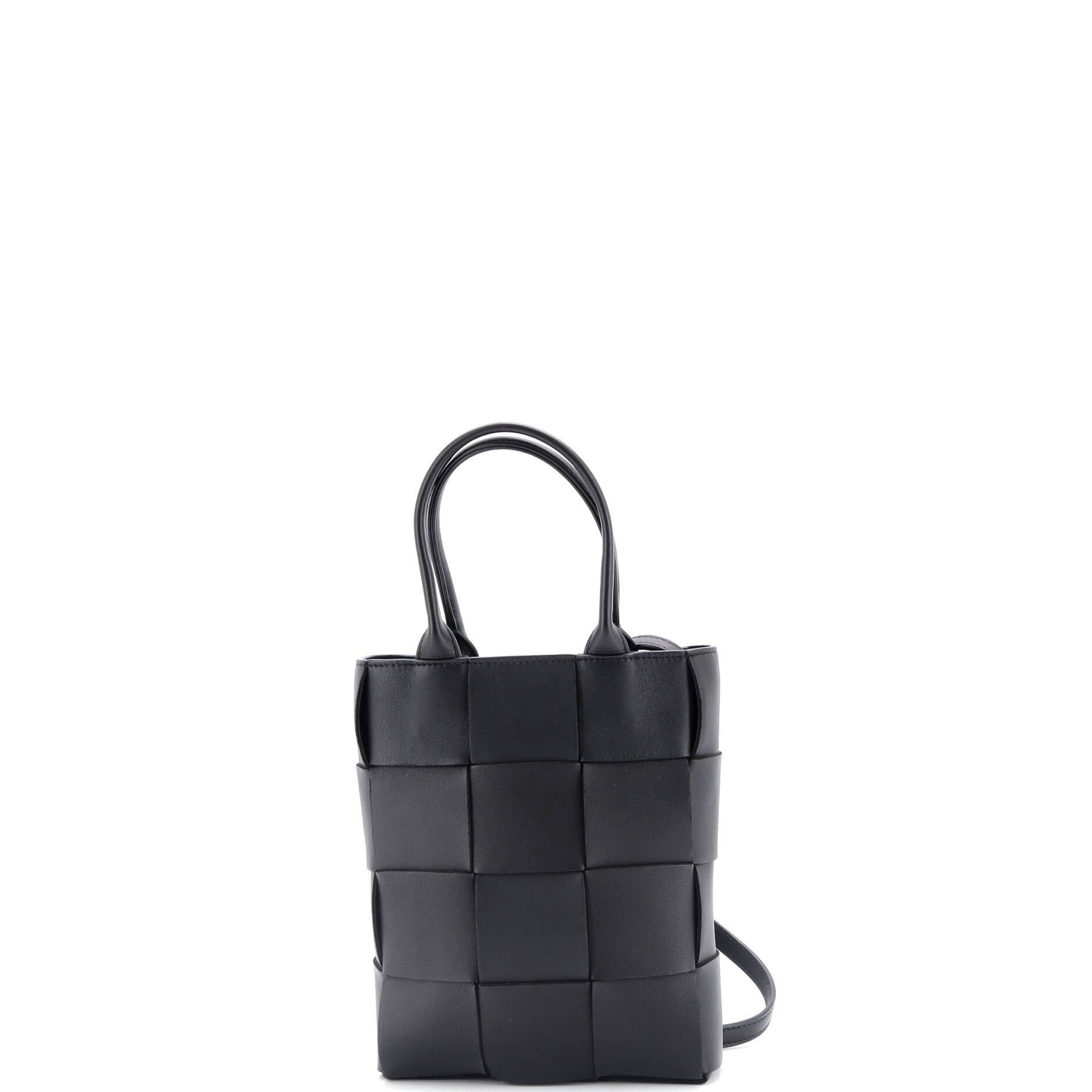 Cassette Convertible Tote Maxi Intrecciato Leather Mini