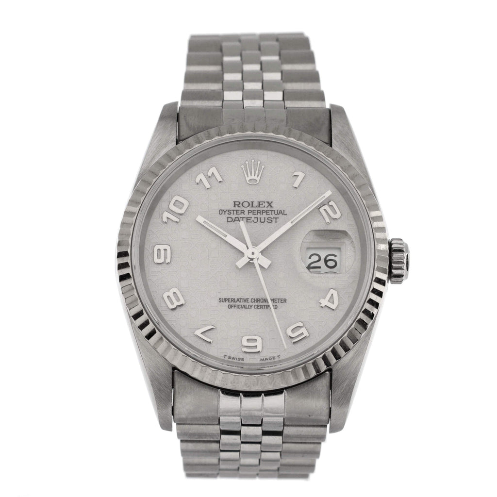 Oyster Perpetual Datejust Automatic Watch Stainless Steel and White Gold 36