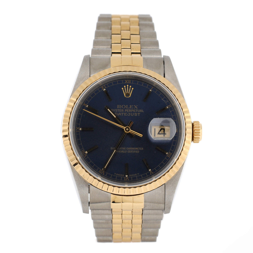 Oyster Perpetual Datejust Automatic Watch Stainless Steel and Yellow Gold 36