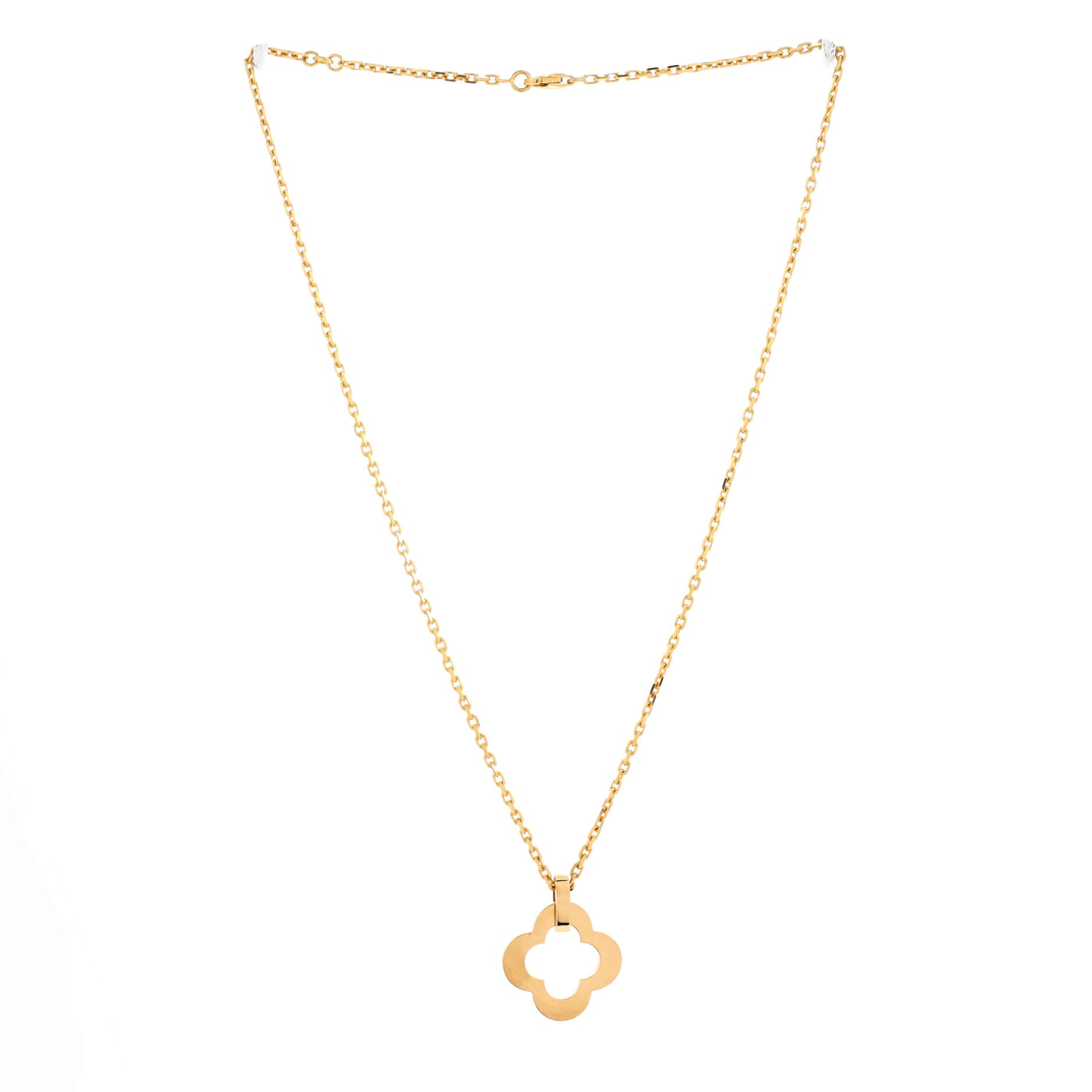 Byzantine Alhambra Pendant Necklace 18K Yellow Gold