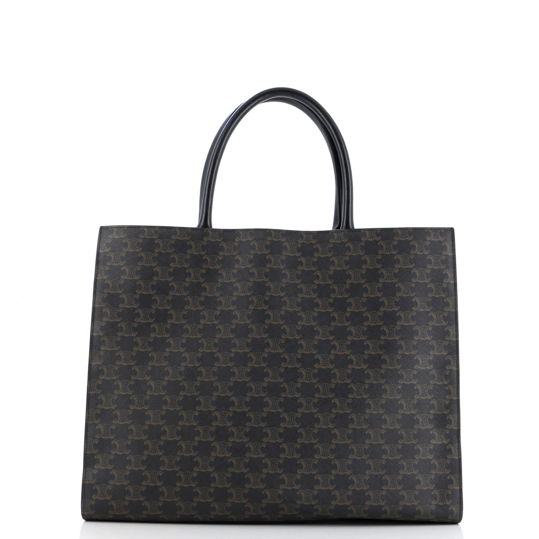 Horizontal Logo Cabas Tote Triomphe Coated Canvas