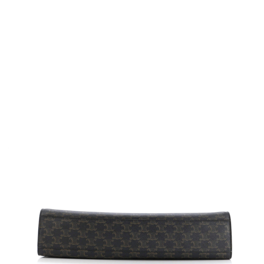 Horizontal Logo Cabas Tote Triomphe Coated Canvas