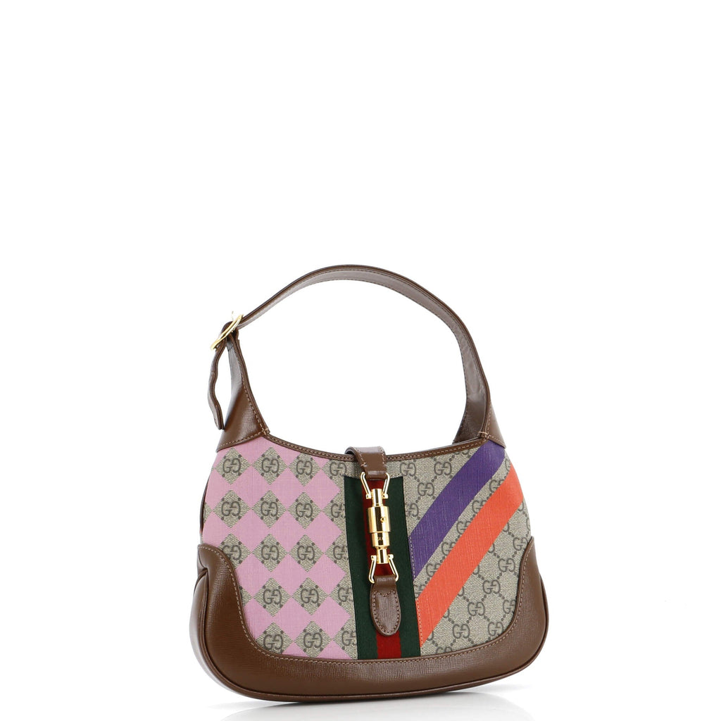Jackie 1961 Hobo Printed GG Coated Canvas Small