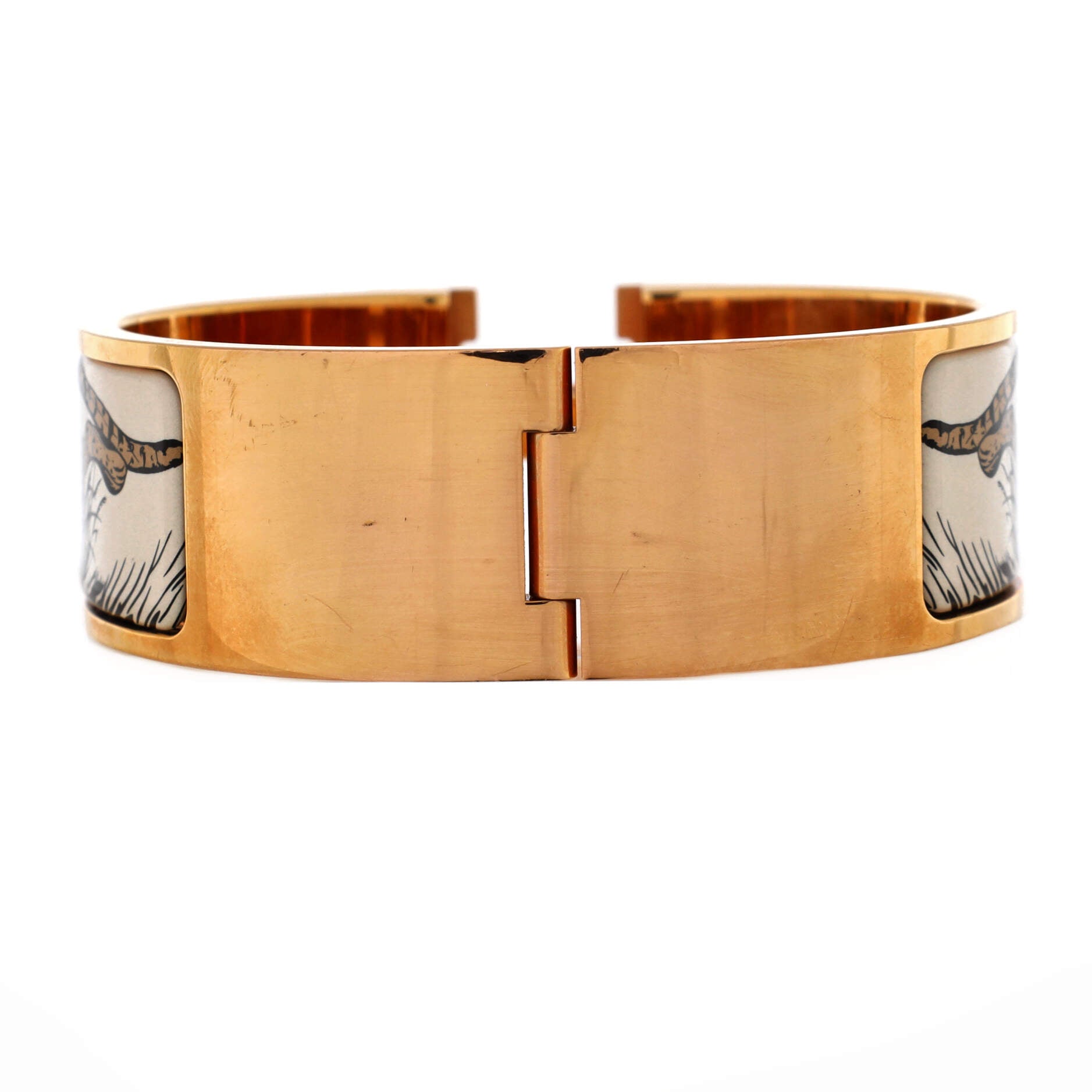 Clic Clac H Bracelet Printed Enamel Wide