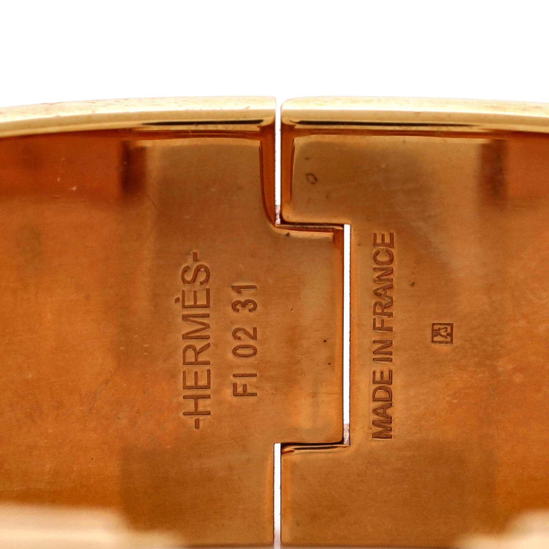 Clic Clac H Bracelet Printed Enamel Wide