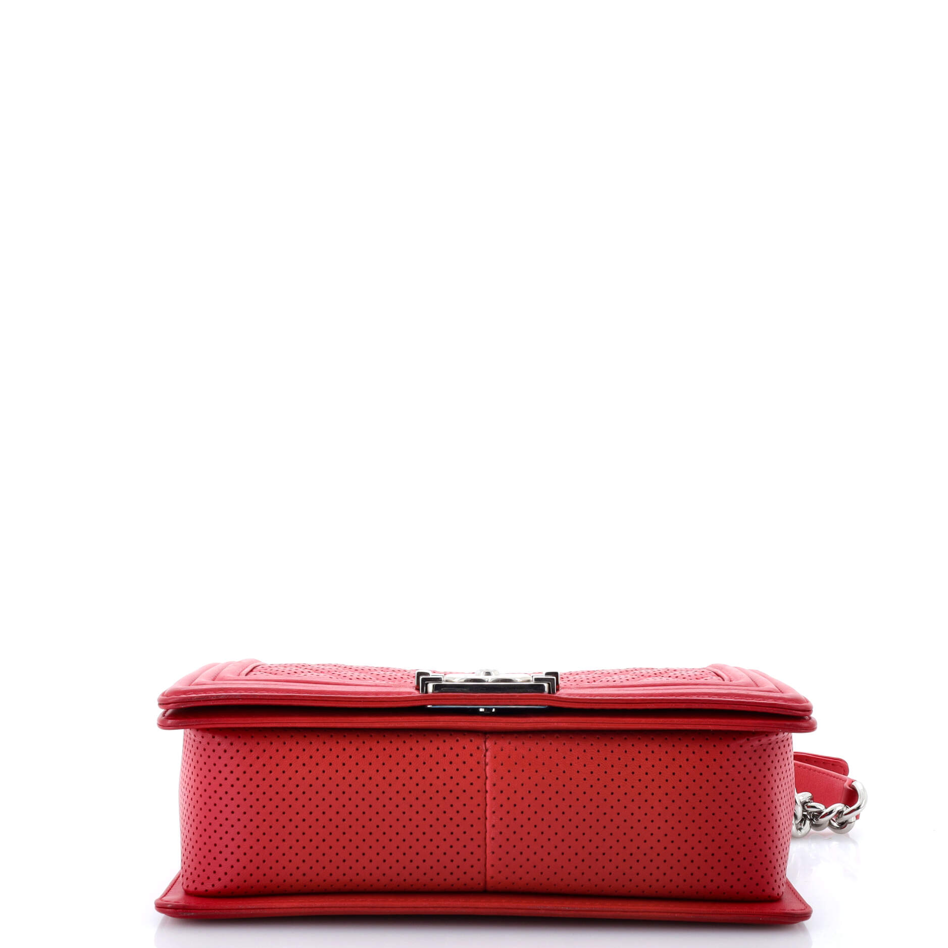 Boy Flap Bag Quilted Perforated Lambskin Old Medium