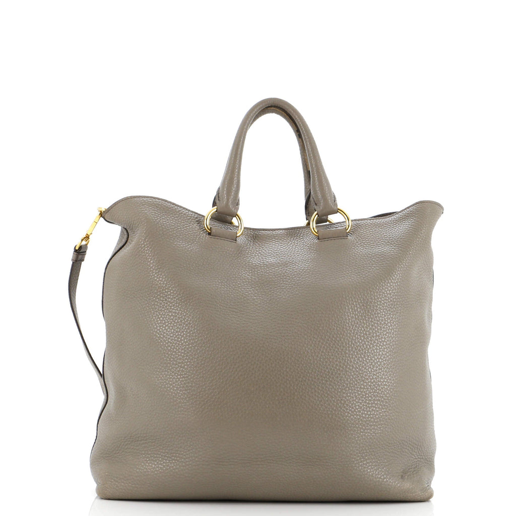 Convertible Shopper Tote Vitello Daino Large