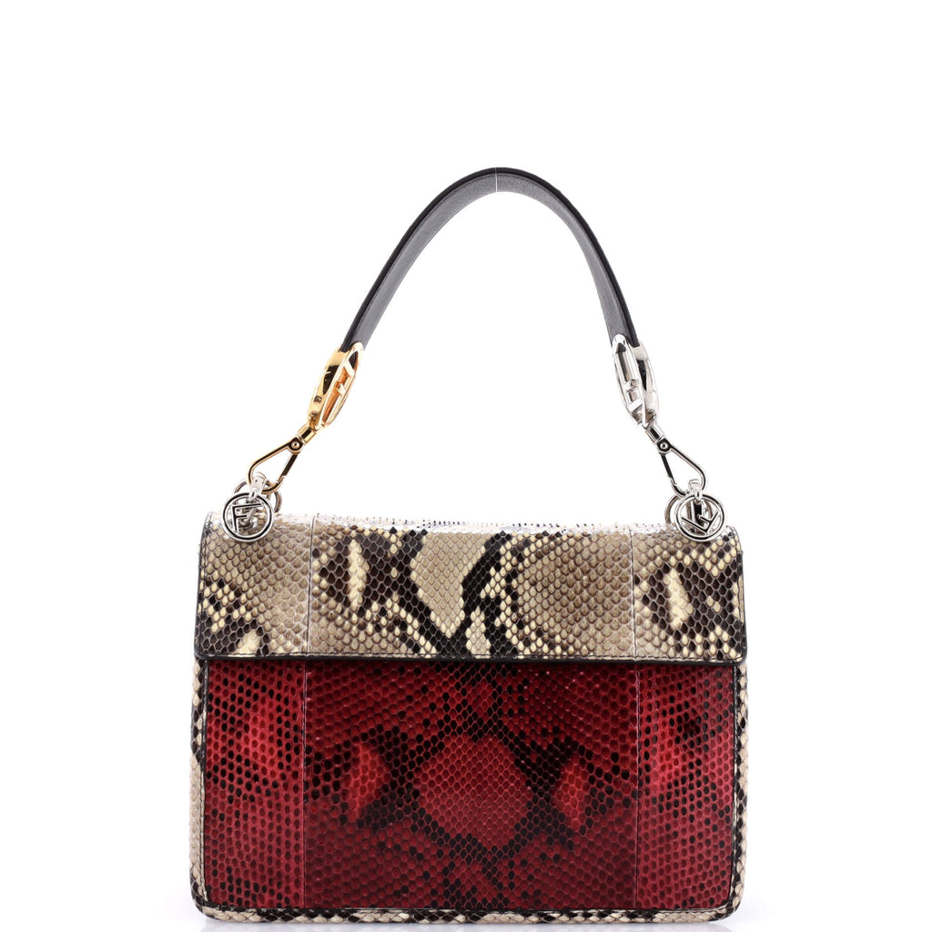 Kan I F Shoulder Bag Embellished Python Medium