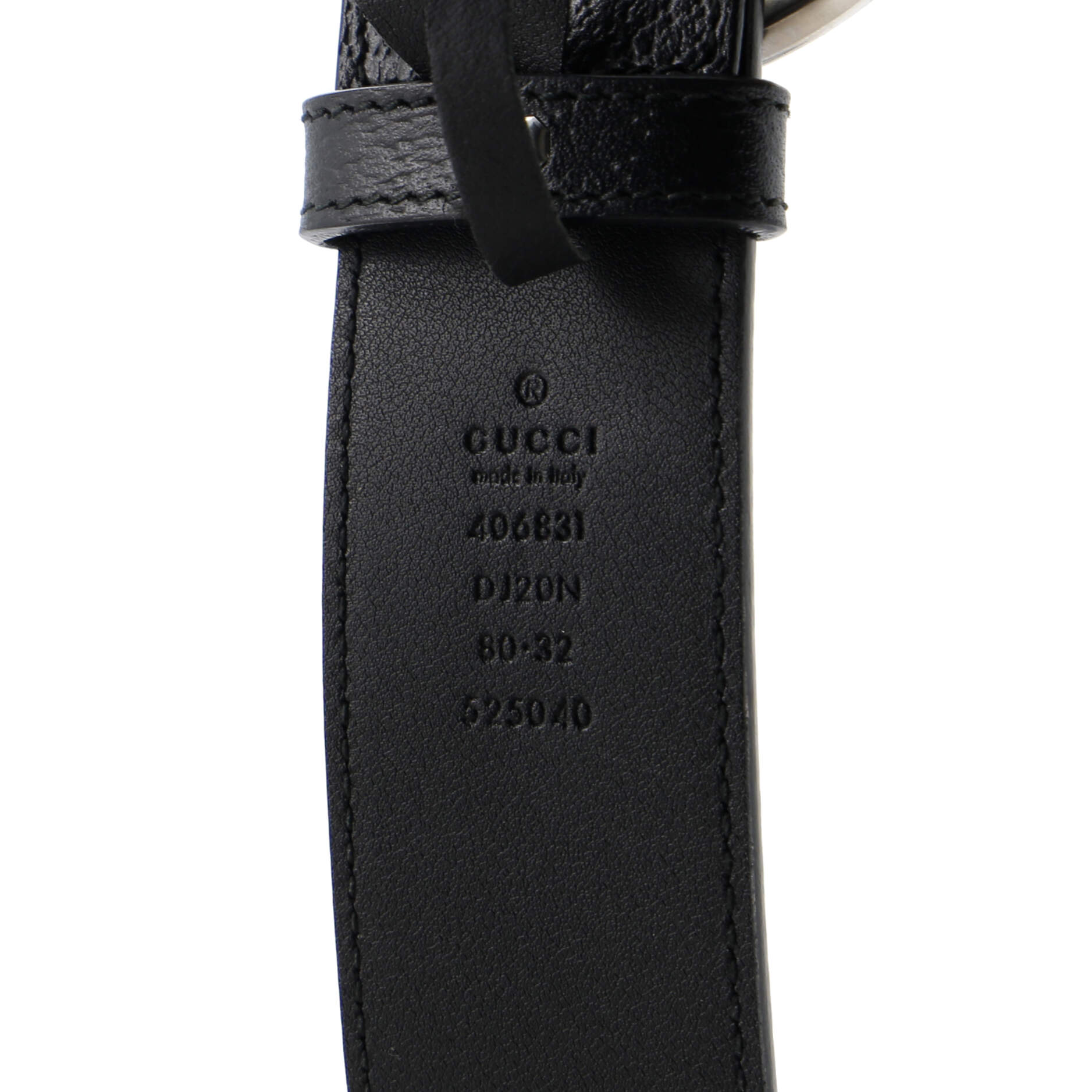 GG Marmont Belt Leather Wide 80