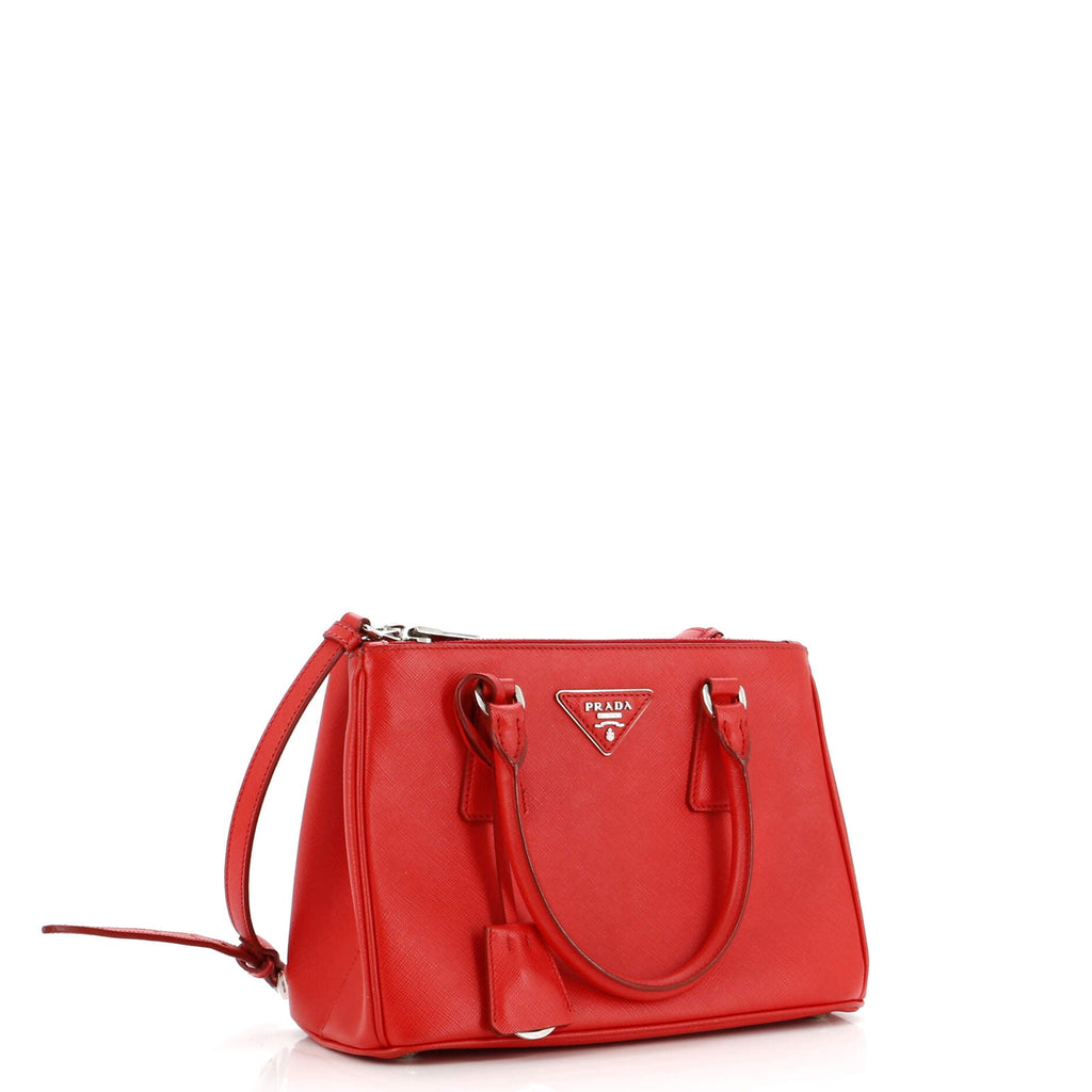 Galleria Double Zip Tote Saffiano Leather Small