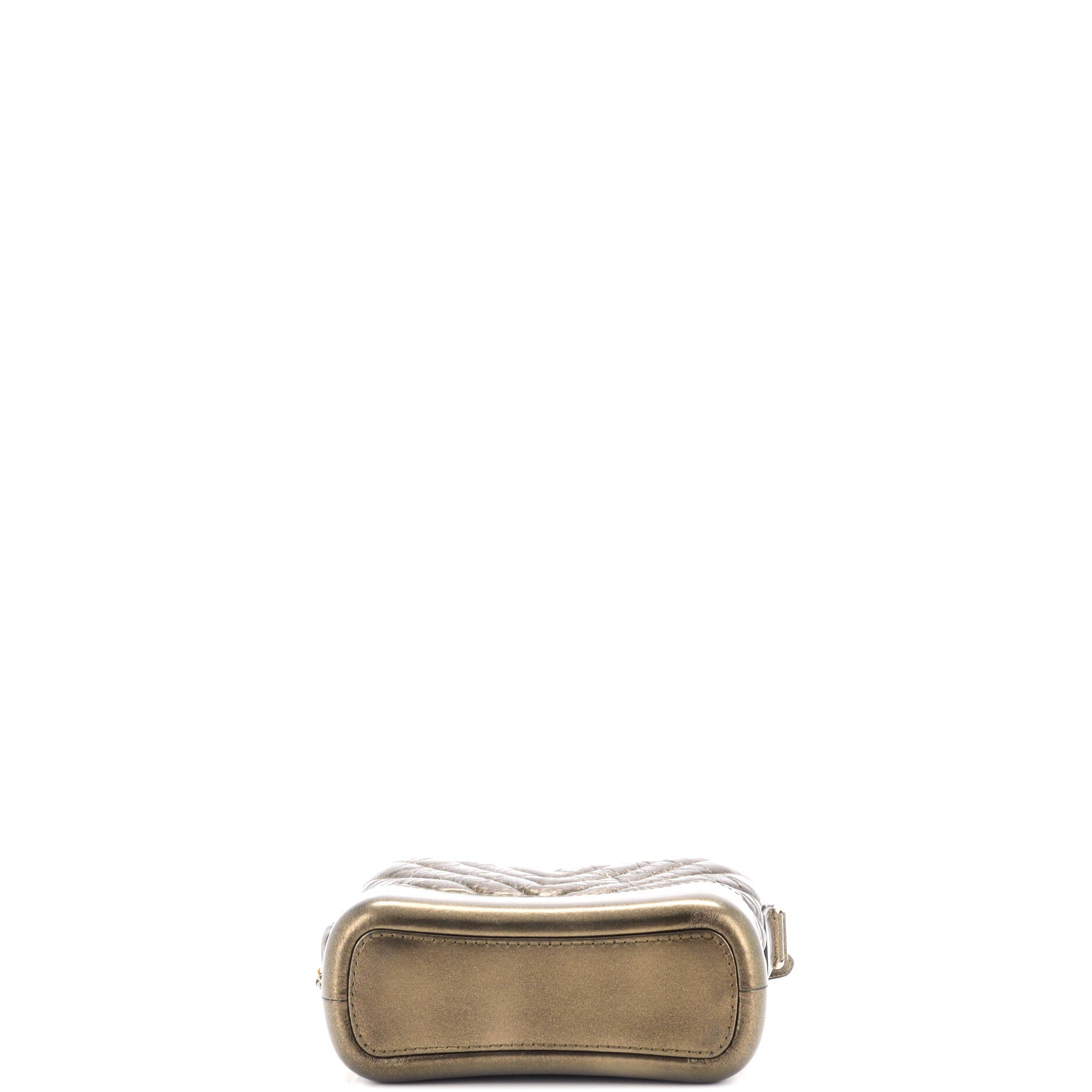 Gabrielle Hobo Chevron Metallic Aged Calfskin Small