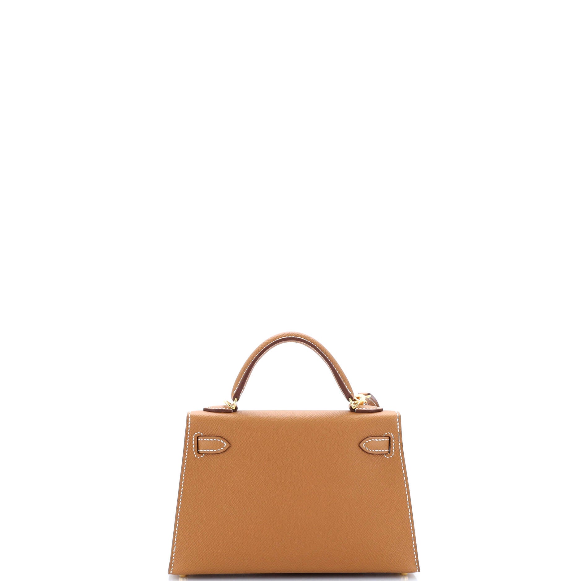 Kelly Mini II Bag Gold Epsom with Gold Hardware 20