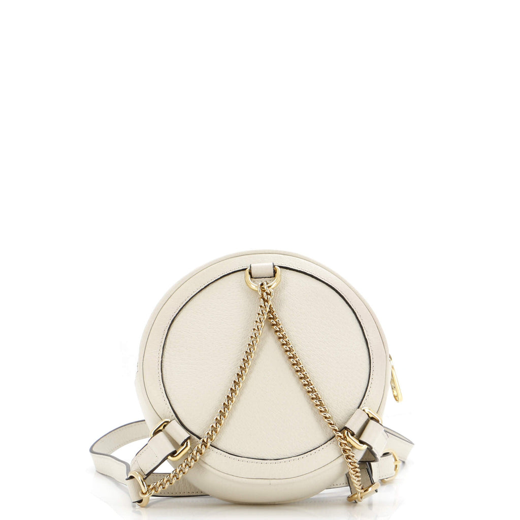 Ophidia Round Backpack Leather Mini