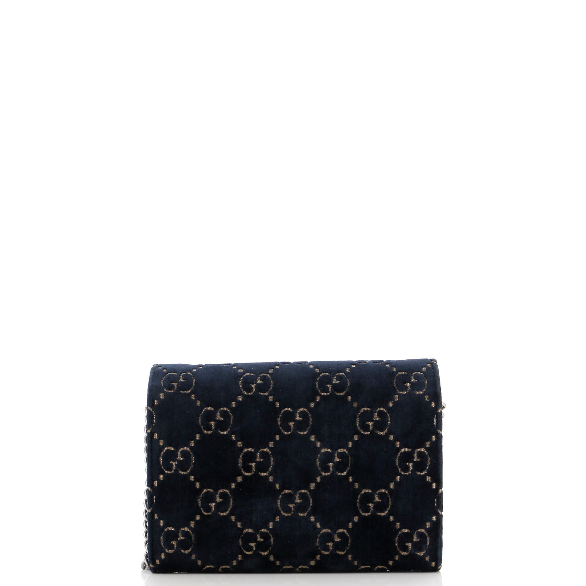 Dionysus Chain Wallet GG Velvet Small