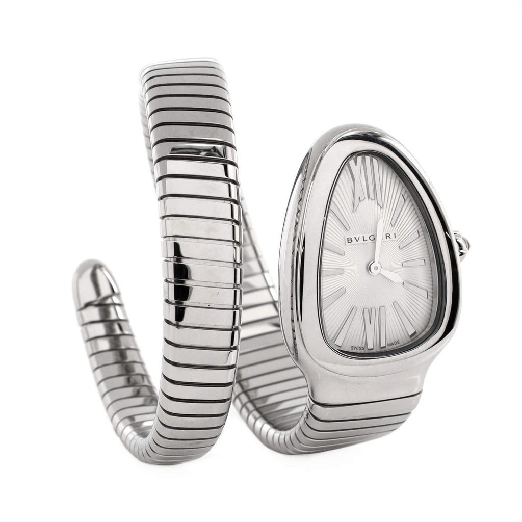 Serpenti Tubogas Single Spiral Quartz Watch Stainless Steel 23