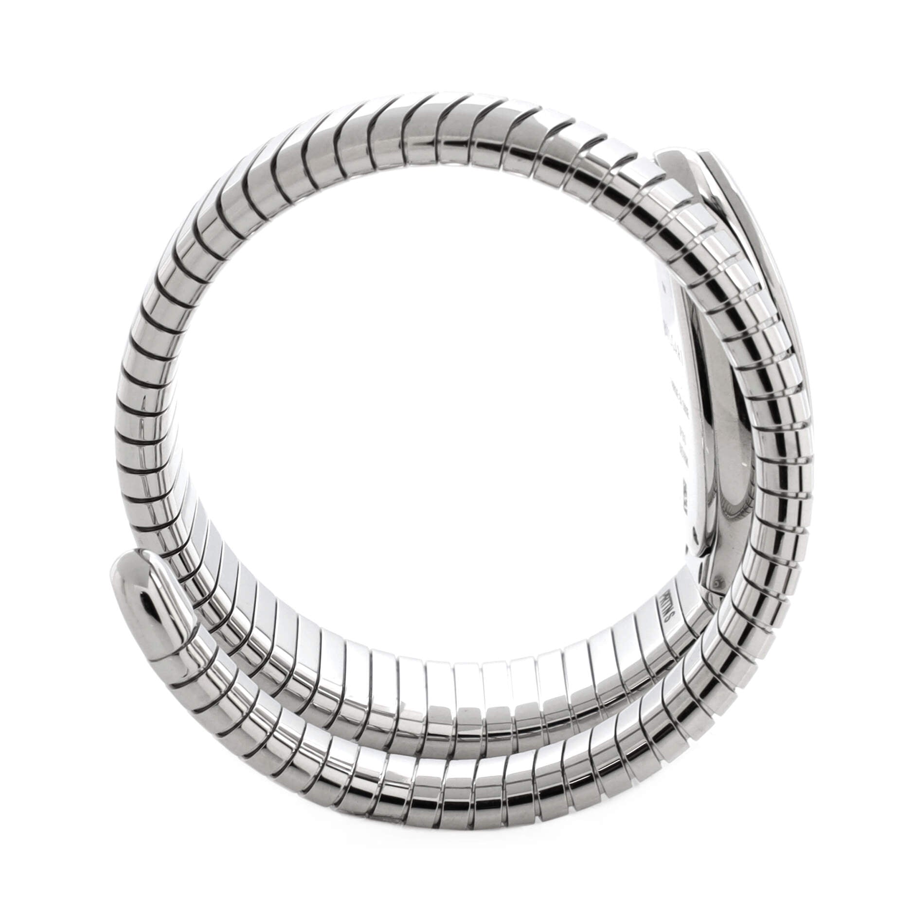 Serpenti Tubogas Single Spiral Quartz Watch Stainless Steel 23