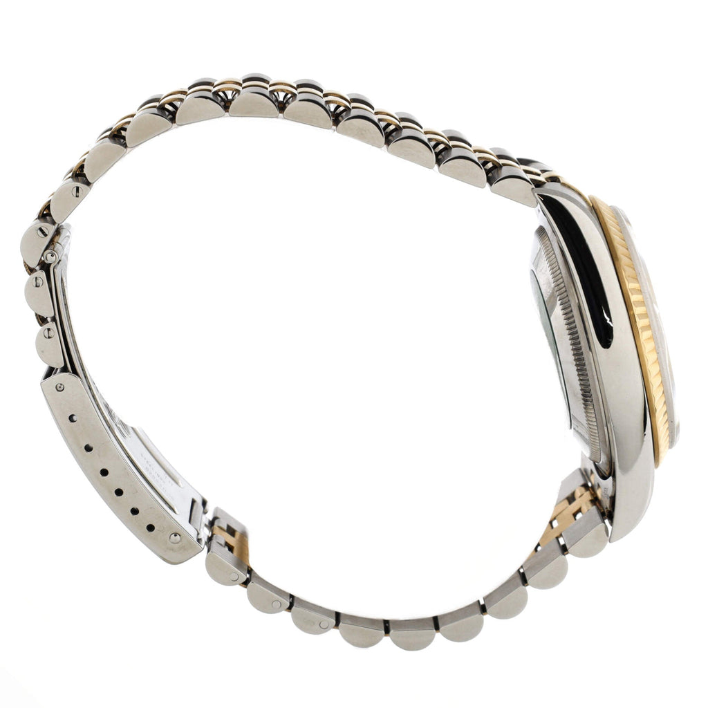 Oyster Perpetual Datejust Automatic Watch Stainless Steel and Yellow Gold with Diamond Markers 36