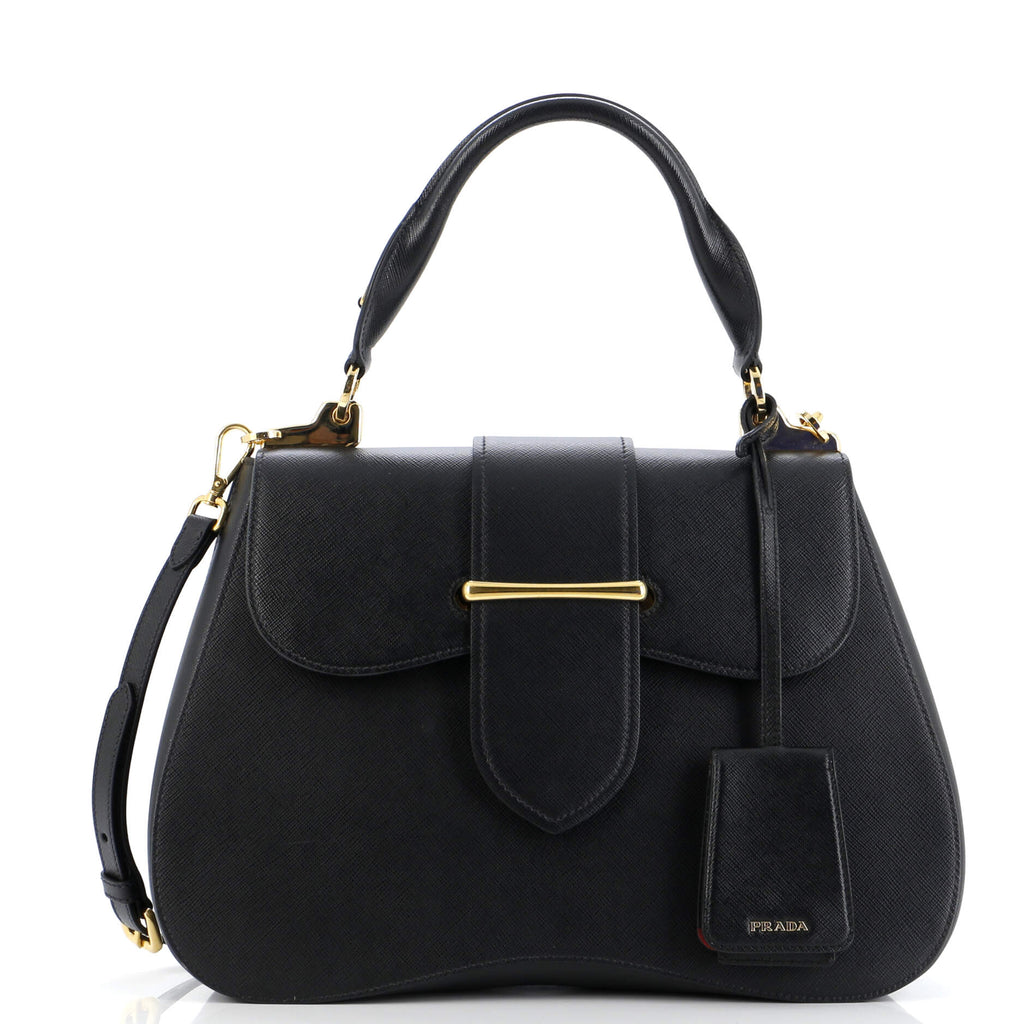 Sidonie Top Handle Bag Saffiano Leather Large